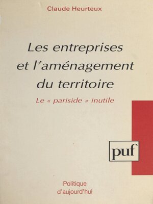 cover image of Les entreprises et l'aménagement du territoire